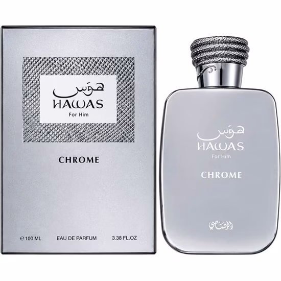 Rasasi Hawas Chrome Eau de Parfum Masculino 100ML